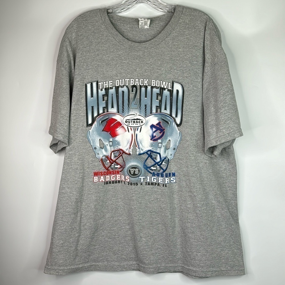 AlStyle The Outback Bowl Wisconsin Badgers Tshirt 2015 XL